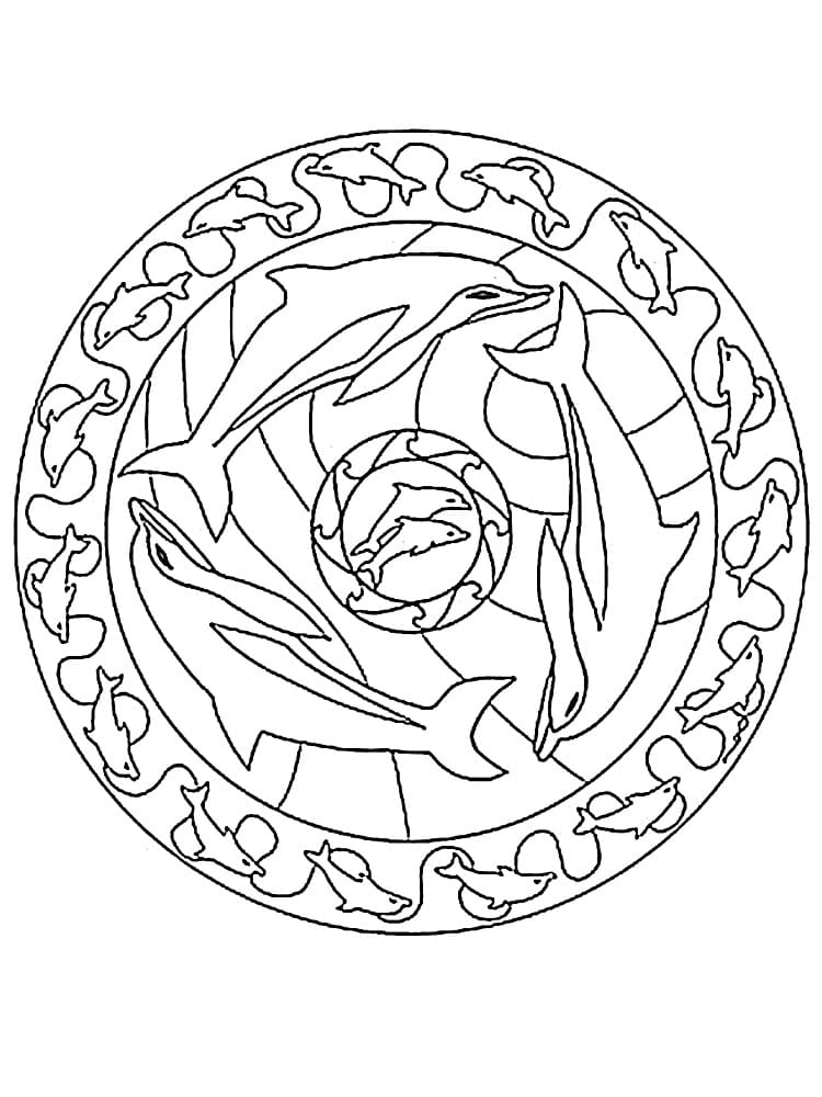 Mandalas Dauphin 25